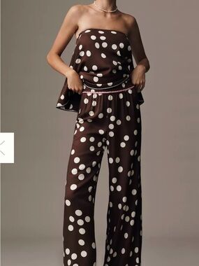 Anthropologie - The Brooklin Printed Wide-Leg Pants by Maeve